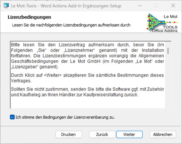 Lizenzbedingungen