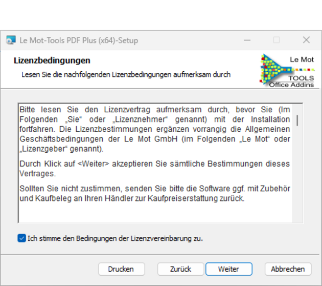 Lizenzbedingungen